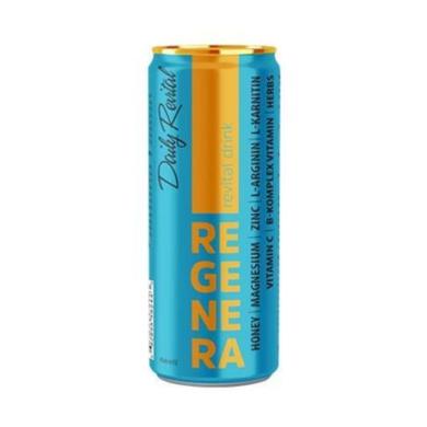 Regenera enjoy life trópusi gyümölcs ízű szénsavas üdítőital, mézzel, vitaminnal, gyógynövény kivonatokkal, nem betétdíjas, 0,25 L