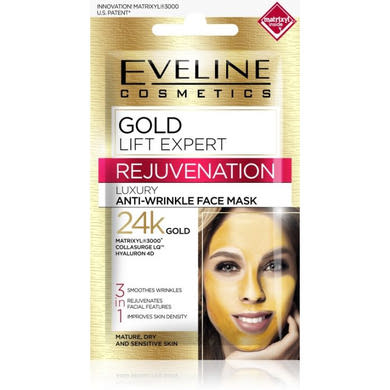 Eveline arcmaszk 7ml Gold Lift Expert luxus bőrfiatalító 1-ben