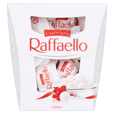 Raffaello ropogós, kókuszos ostyakülönlegesség, belsejében egész szem mandulával