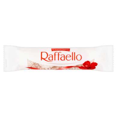 Raffaello ropogós, kókuszos ostyakülönlegesség, belsejében egész szem mandulával