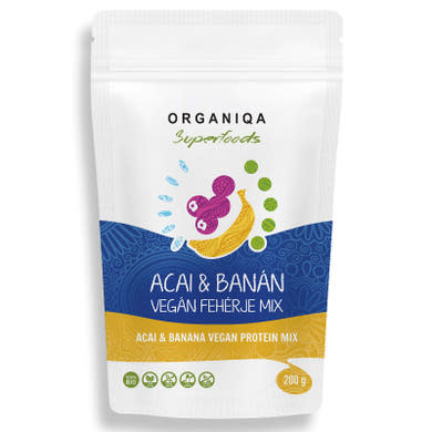 Organiqa fehérje mix acai-banán Bio Vegán