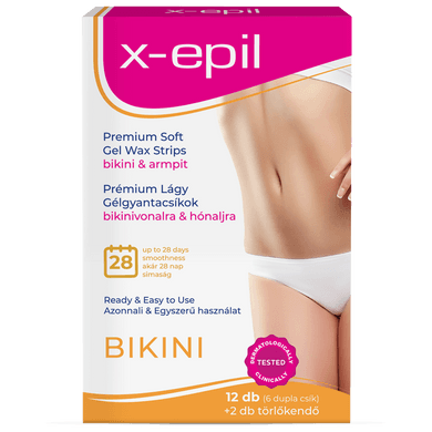 X-Epil gélgyantacsík bikini-hónalj használatra kész prémium