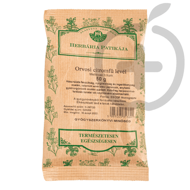 Herbária Orvosi Citromfűlevél szálas tea