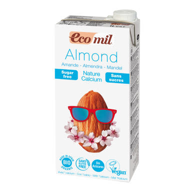 EcoMil BIO Mandulaital kálciummal édesítőszer nélkül
