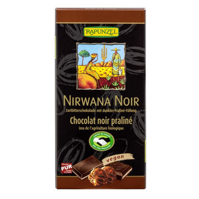 Rapunzel Nirwana Noir keserű töltött csokoládé BIO