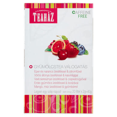 Gárdonyi Teaház gyümölcstea válogatás 20 filter 40 g