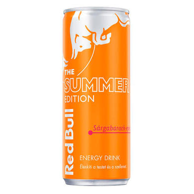 Red Bull The Summer Edition energiaital sárgabarack-eper ízesítéssel 250 ml