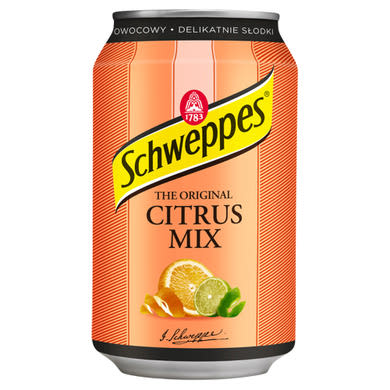 Schweppes narancs szénsavas üdítőital grapefruit, lime, mandarin ízesítéssel, cukorral