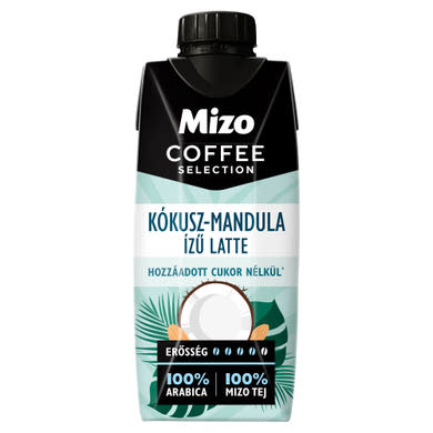 Mizo Coffee Selection UHT zsírszegény kókusz-mandula ízű latte