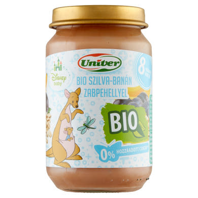 Univer Disney Baby bio szilva-banán zabpehellyel bébidesszert 8 hónapos kortól