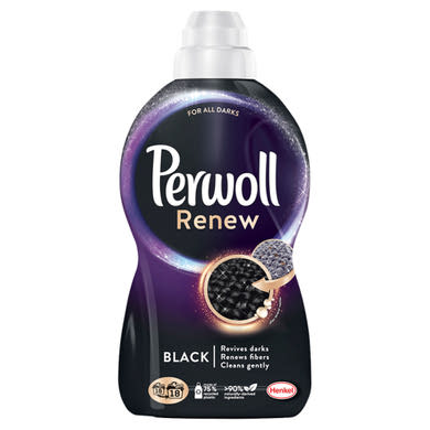 Perwoll Renew Black finommosószer fekete és sötét textíliákhoz 18 mosás