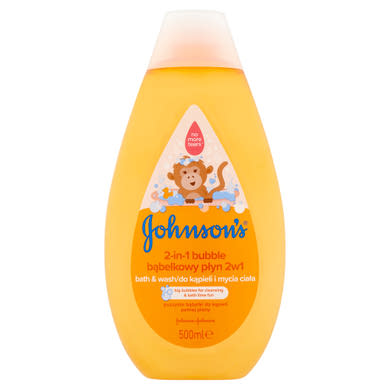 JOHNSON'S® 2 az 1-ben buborékos fürdető és tusfürdő gyermekeknek 500 ml