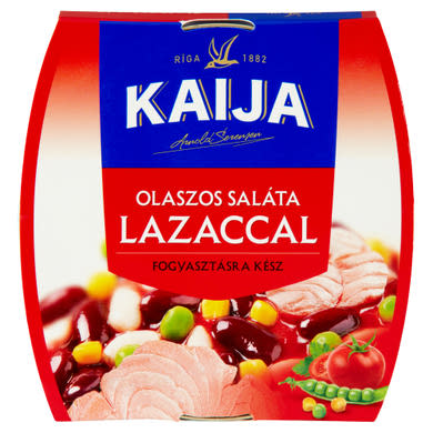 Kaija olaszos saláta lazaccal