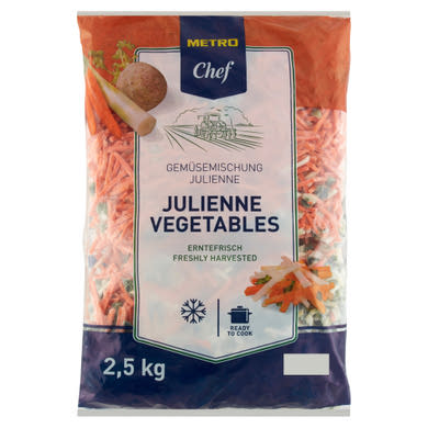 Metro Chef gyorsfagyasztott Julienne zöldségkeverék