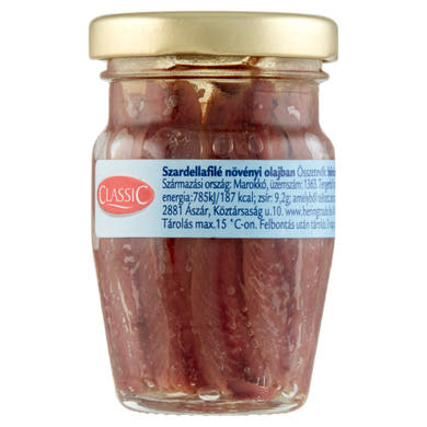 Classic szardellafilé növényi olajban