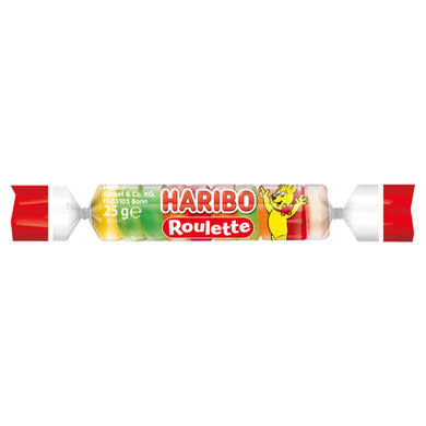 Haribo Roulette gyümölcsízű gumicukorka