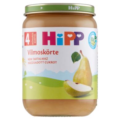 HiPP BIO vilmoskörte gyümölcskészítmény bébidesszert 4 hónapos kortól 190 g