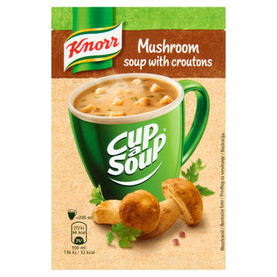 Knorr Cup a Soup vargányakrémleves zsemlekockával