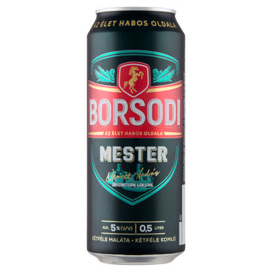 Borsodi Mester minőségi világos sör 5%