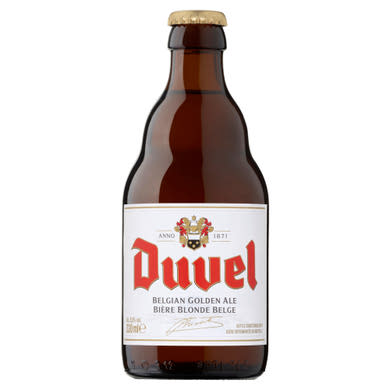 Duvel nagy alkoholtartalmú belga világos sör 8,5%