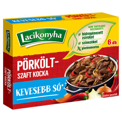 Lacikonyha pörköltszaft kocka 6 x  (60 g)