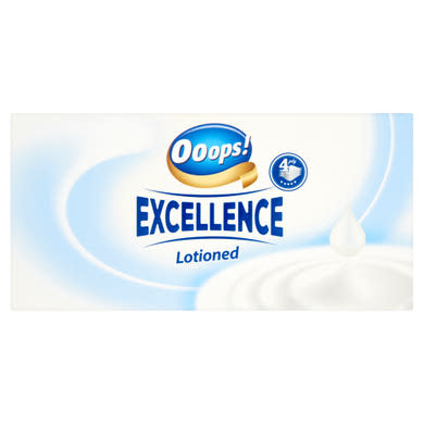 Ooops! Excellence Lotioned papír zsebkendő 4 rétegű