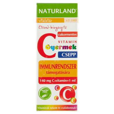 Naturland Vitalstar C-vitamin cukormentes étrend-kiegészítő csepp elsősorban gyermekeknek