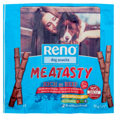 Reno marhában gazdag kiegészítő állateledel felnőtt kutyák számára 5 x 11 g