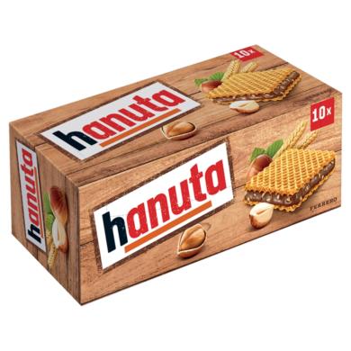 Hanuta ropogós ostya mogyorós-kakaós töltelékkel 10 x  (220 g)