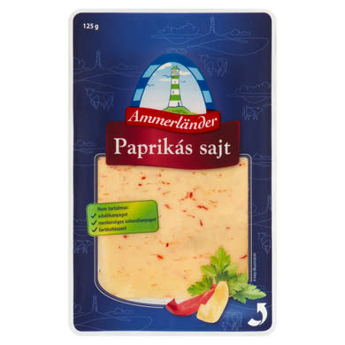 Ammerländer szeletelt paprikás sajt 125 g