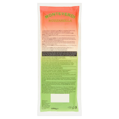 Monteverdi zsíros, félkemény mozzarella sajt