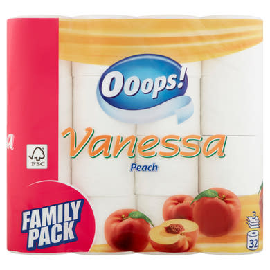 Ooops! Vanessa Peach toalettpapír 3 rétegű