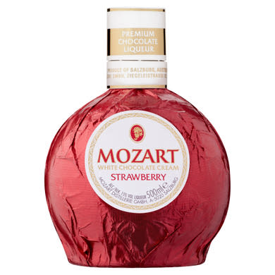 Mozart eper ízű fehércsokoládé krémlikőr 15%
