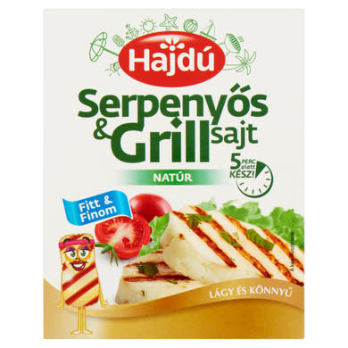 Hajdú natúr serpenyős & grillsajt