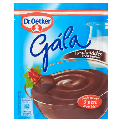 Dr. Oetker Gála étcsokoládés krémpudingpor