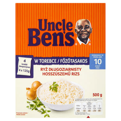 Uncle Ben's főzőtasakos hosszúszemű rizs