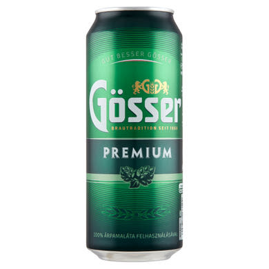 Gösser Premium minőségi világos sör 5%