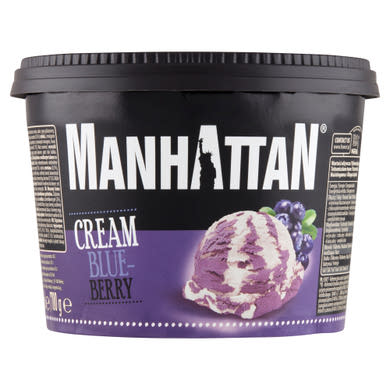 Manhattan tejszínes jégkrém és áfonyás jégkrém 1400 ml
