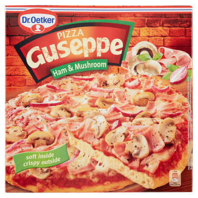 Dr. Oetker Guseppe gyorsfagyasztott sonkás-gombás pizza