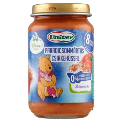 Univer paradicsommártás csirkehússal bébiétel, 8 hónapos kortól 163 g