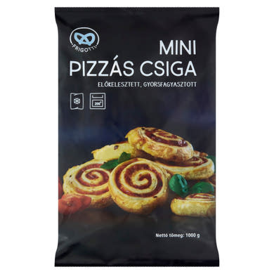 Frigotti előkelesztett, gyorsfagyasztott mini pizzás csiga