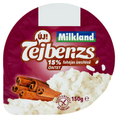 Milkland tejberizs fahéjas ízesítésű öntettel