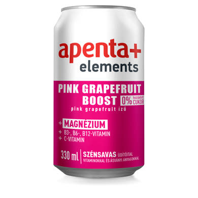 Apenta+ Elements Pink Grapefruit Boost pink grapefruit ízű szénsavas üdítőital