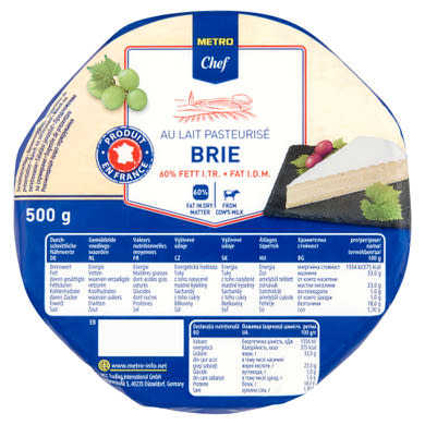 Metro Chef Brie zsírdús, lágy, fehér nemespenésszel érő sajt