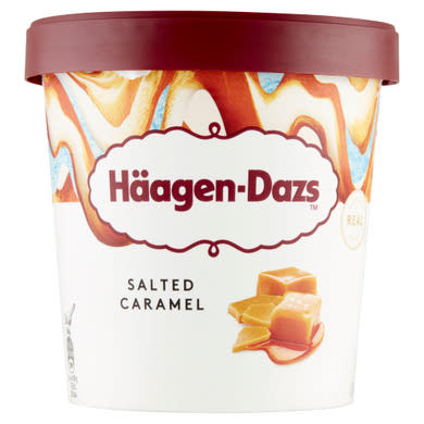 Häagen-Dazs karamellás jégkrém sós karamell öntettel és sós karamelles darabokkal 460 ml
