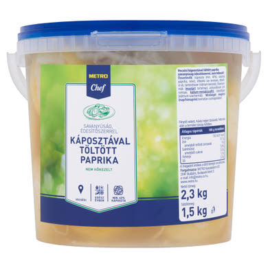 Metro Chef vecsési káposztával töltött paprika savanyúság édesítőszerrel