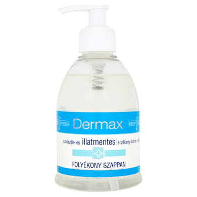 Dermax színezék- és illatmentes folyékony szappan érzékeny bőrre 300 ml
