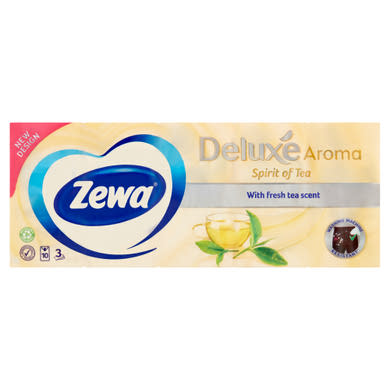 Zewa Deluxe Spirit Of Tea illatosított papír zsebkendő 3 rétegű
