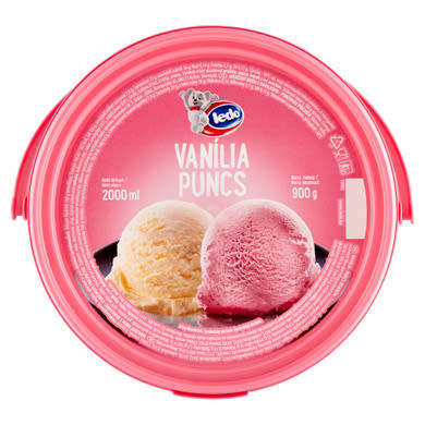 Ledo vanília-puncs jégkrém 2000 ml