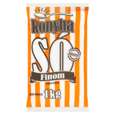 Konyha jódozott finom étkezési só
